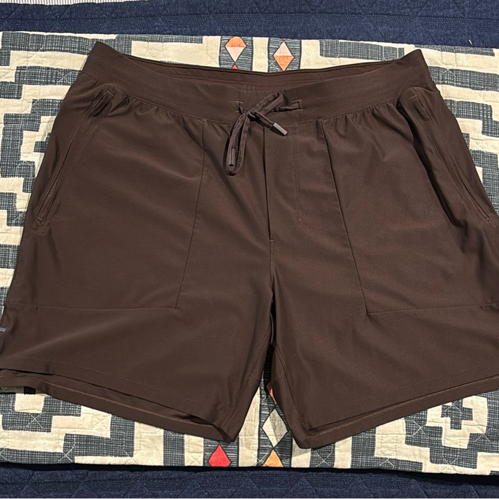 Men’s License to Train Linerless Short 7" -Dark Brown